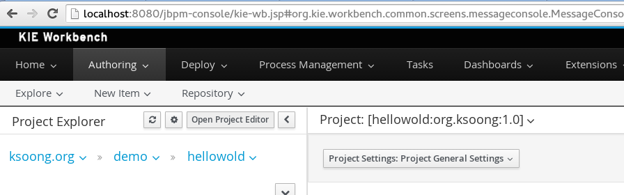 project editor